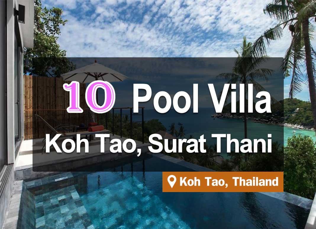 10 Pool Villas on Koh Tao Island, with swimming pool.