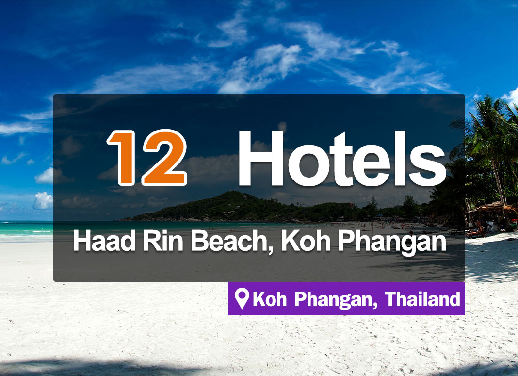 12 Hotels in Haad Rin, Koh Phangan, located next to the sea with incredible views.