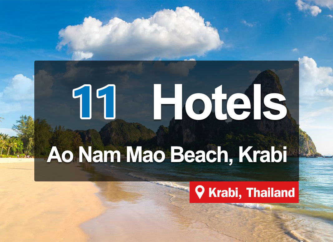 11 Great Hotels at Ao Nam Mao, Krabi.