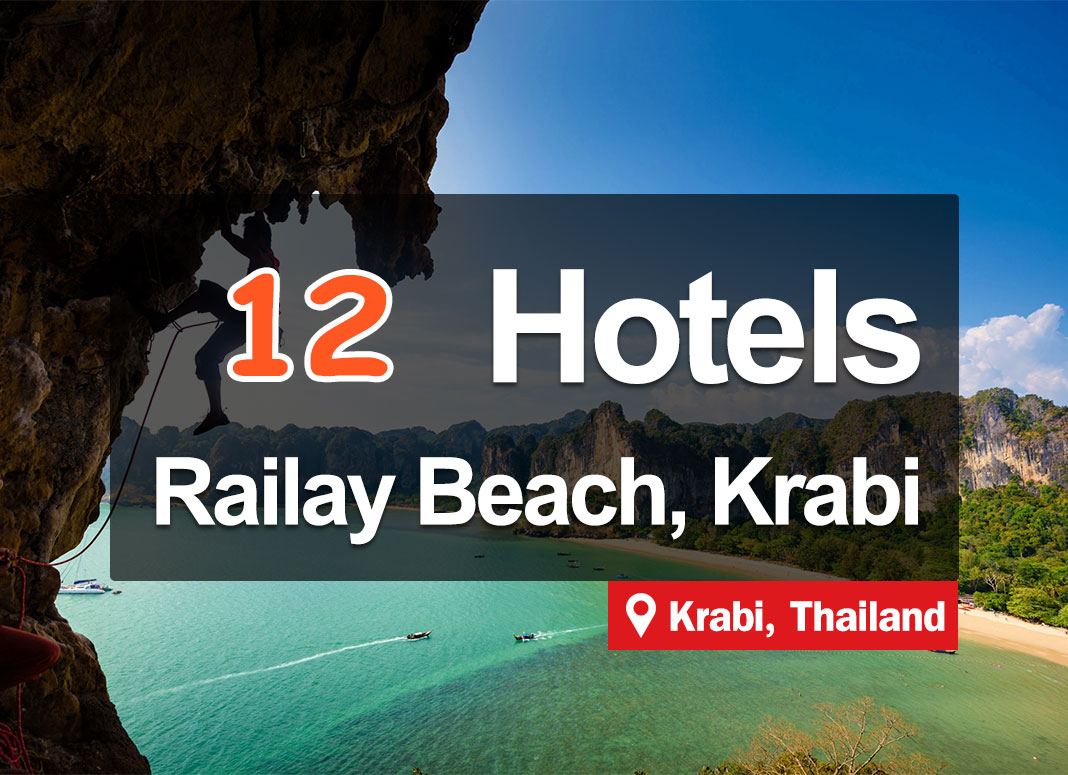 12 Hotels with Nice Beach Views at Railay Beach, Krabi