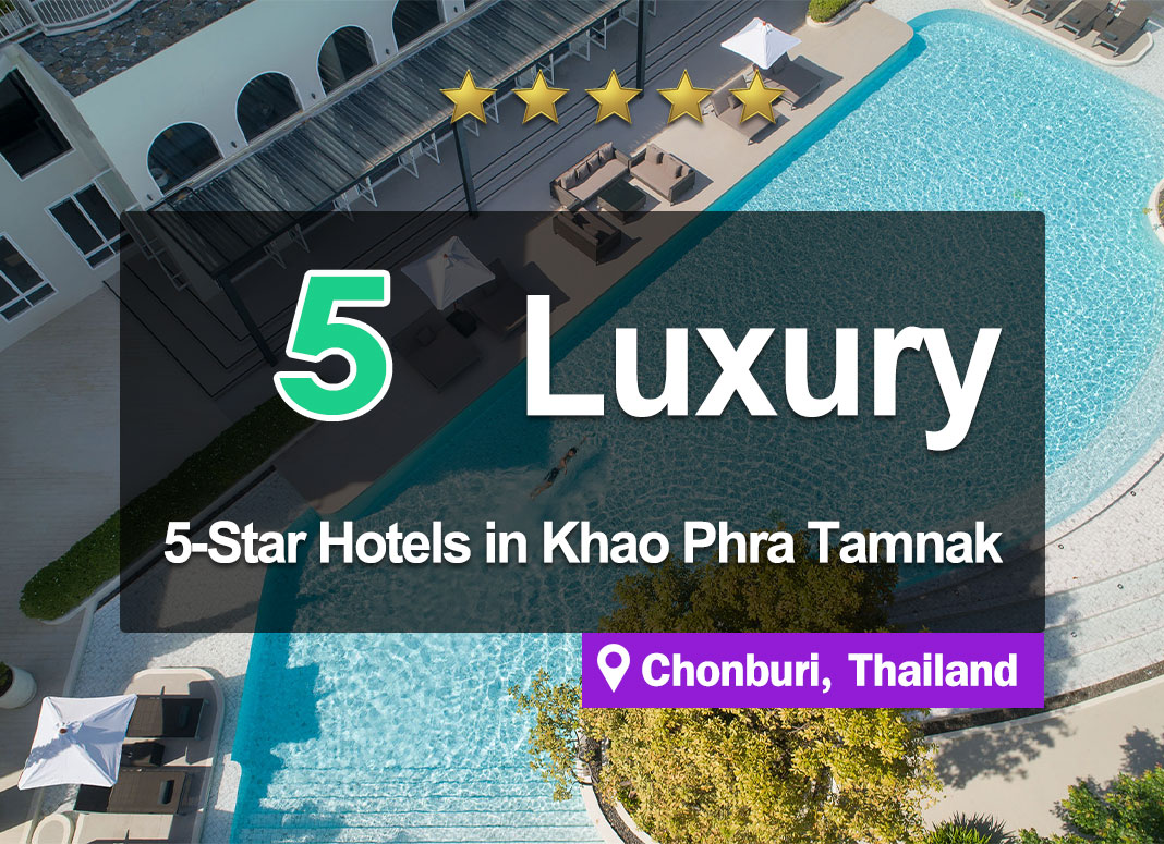 A Compilation of 5 5-Star Hotel Accommodations around Phra Tamnak Hill, Pattaya. Easy access to the sea.