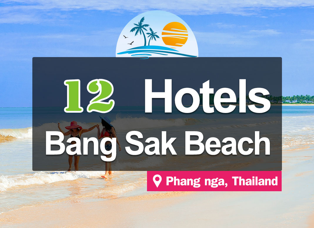 12 Hotel Accommodations on Bangsak Beach, Khao Lak, Phang Nga. Situated right on the beach.