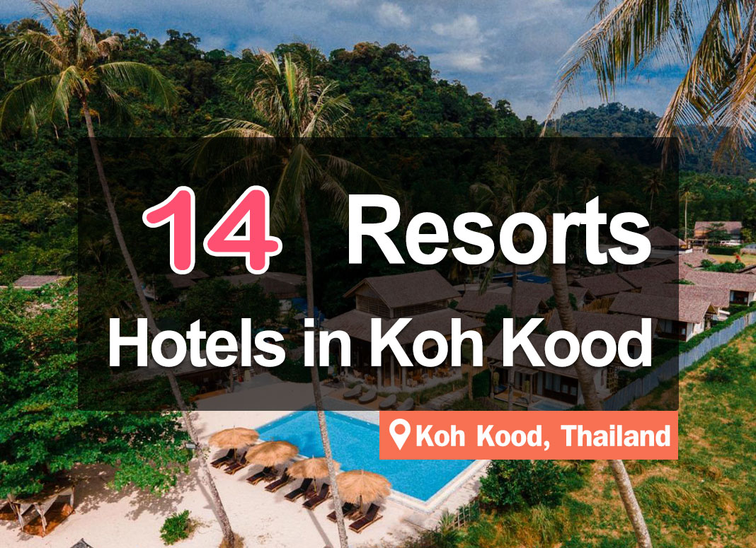 14 Resorts on Koh Kood by the sea. Beautiful view and close to the beach.