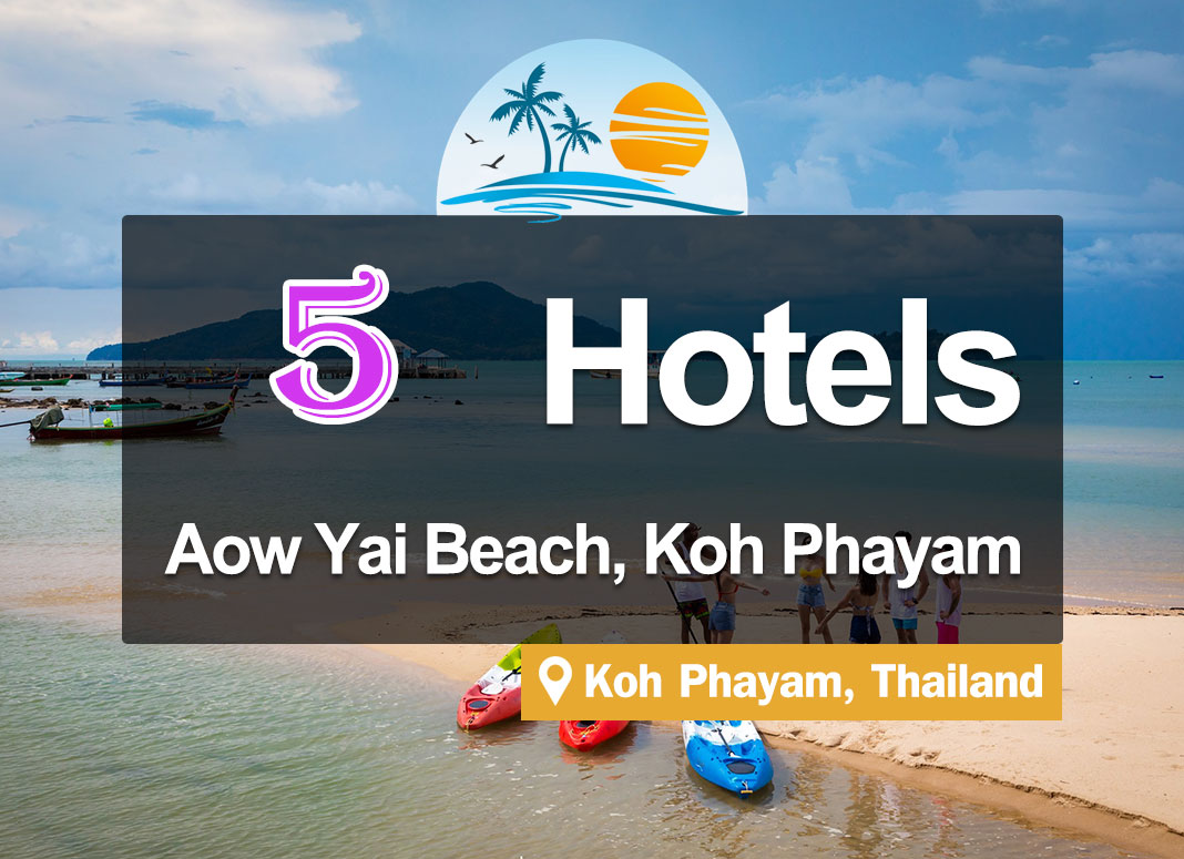 5 Seaside Hotel Accommodations in Ao Yai, Koh Phayam. Attractive views.