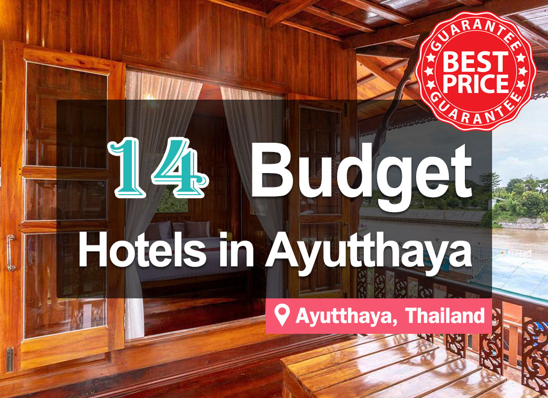 14 Cheap Hotel Accommodations in Ayutthaya. Prices start at just a few hundred baht. New and Clean Rooms.