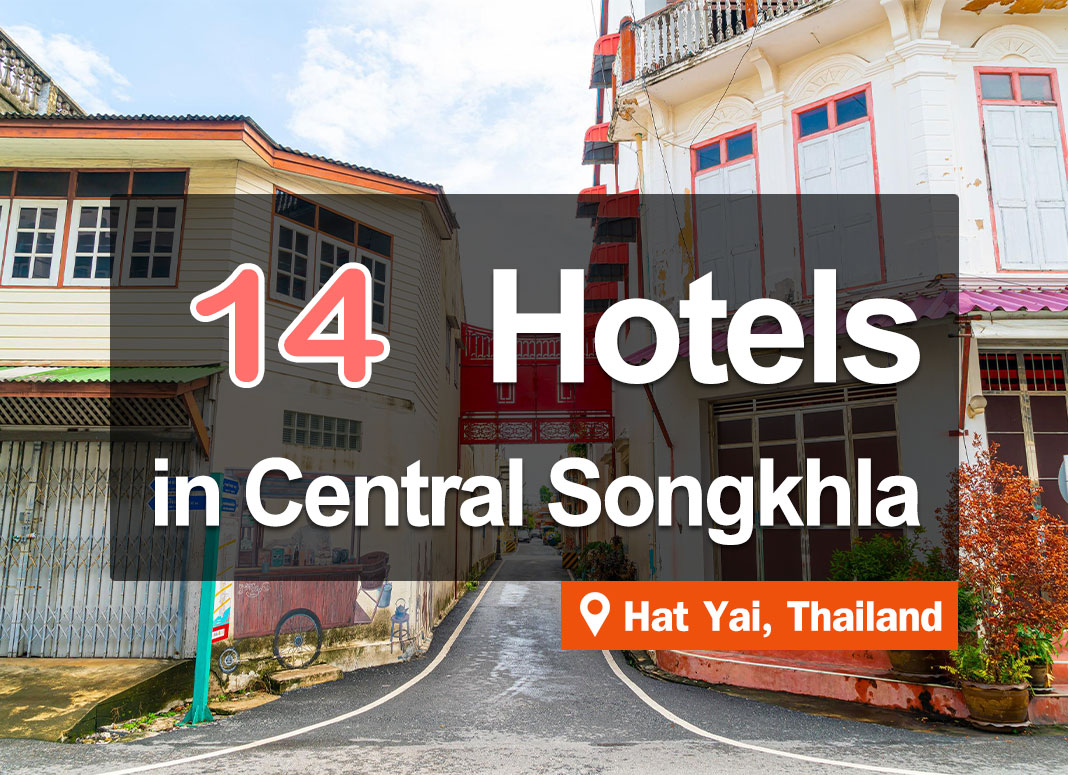 14 Hotel Accommodations in Downtown Songkhla. Nice to stay in, convenient access.