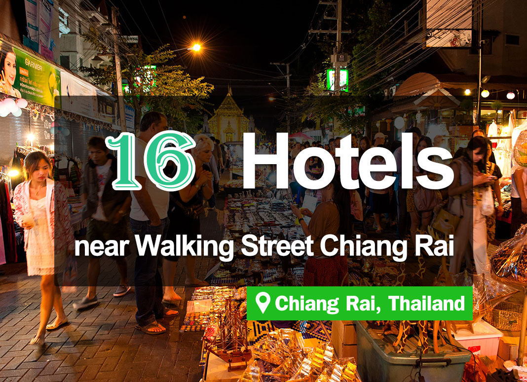 16 Hotel Accommodations in Downtown Chiang Rai, near the Walking Street, Clock Tower, and Night Bazaar.