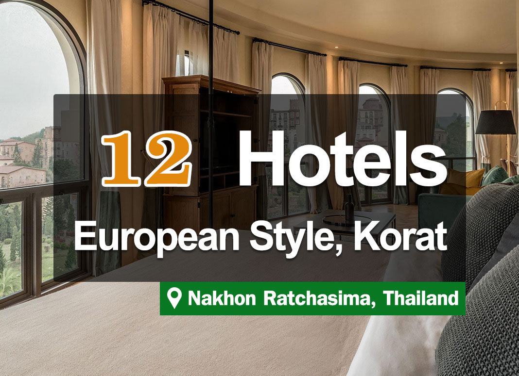 12 European-style Hotel Accommodations in Khao Yai. Western ambiance.