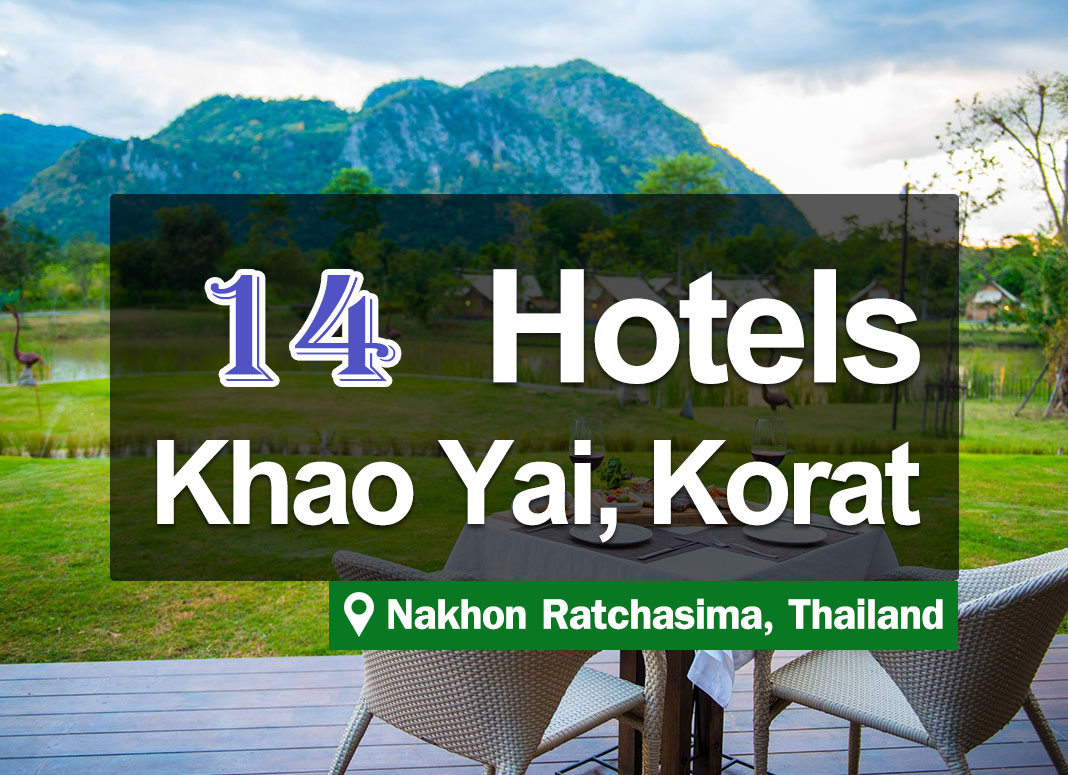 10 Hotel Accommodations in Khao Yai, with prices not exceeding 3,000 baht. Beautiful views and great atmosphere.