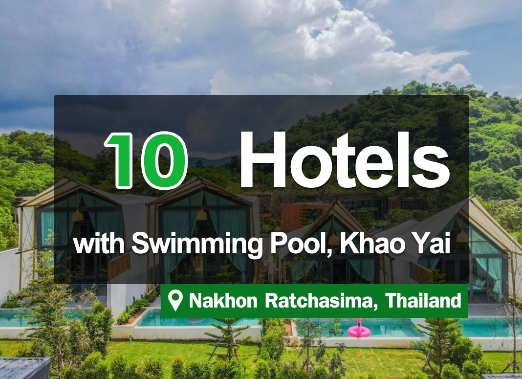 10 Pool Villa Accommodations in Khao Yai. With a private pool.