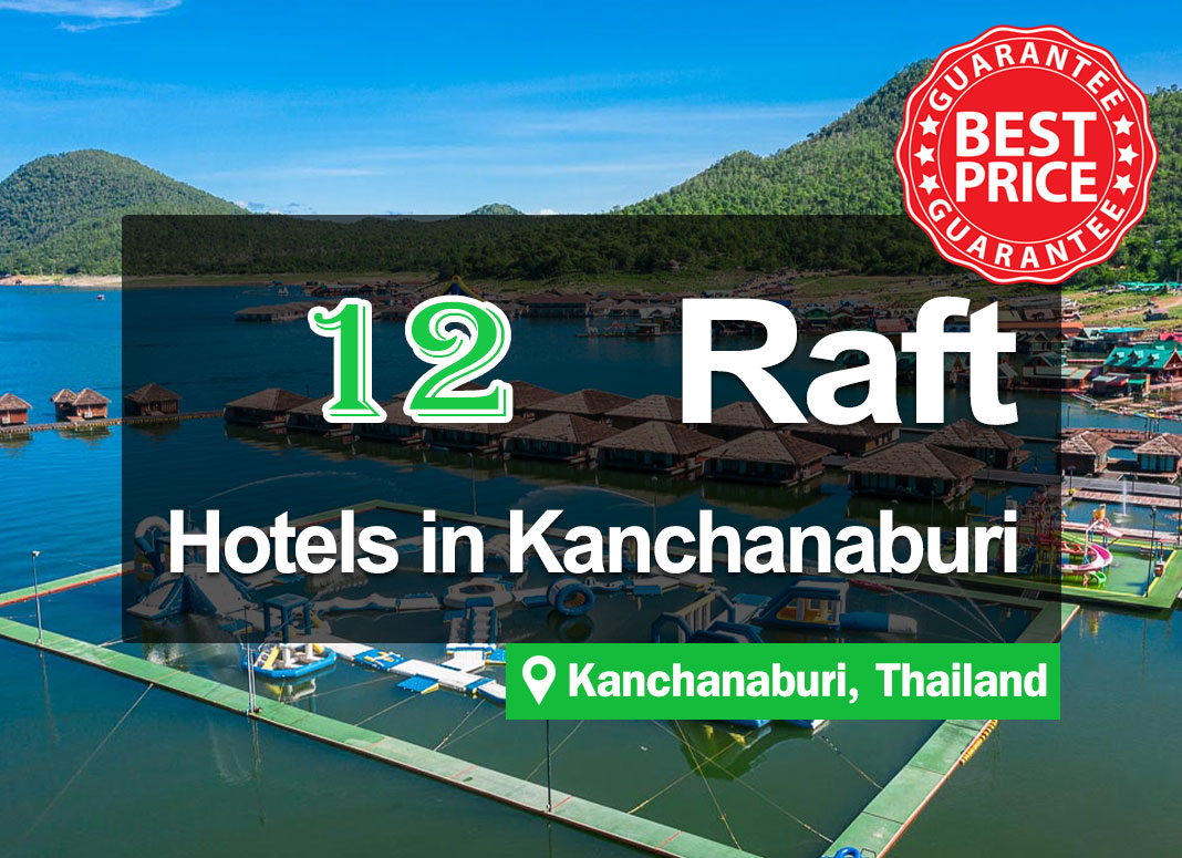 12 River Raft Accommodations, Kanchanaburi. Chill out with views of the river.