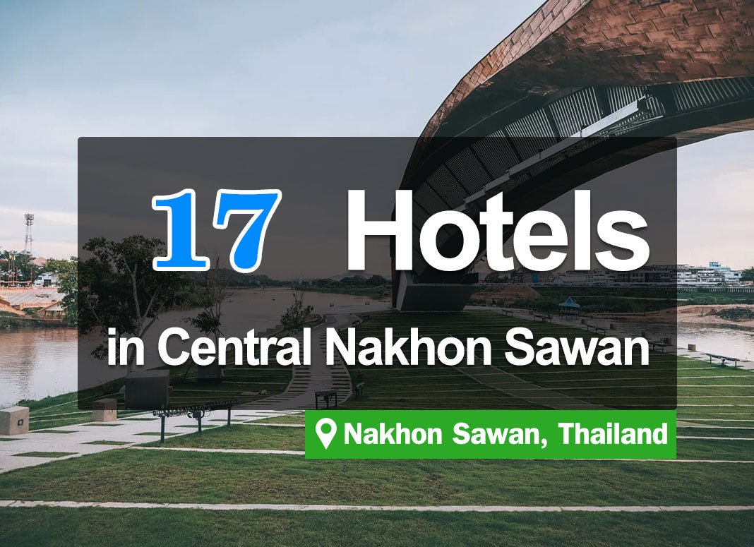 17 Hotel Accommodations in Downtown Nakhon Sawan. New and attractive rooms, ideal location.