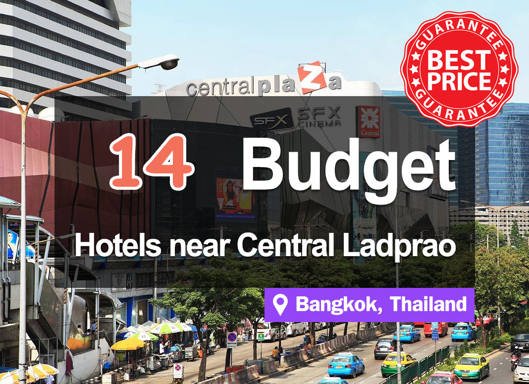 14 Hotel Accommodations near Central Ladprao. Inexpensive and convenient access to the shopping center.