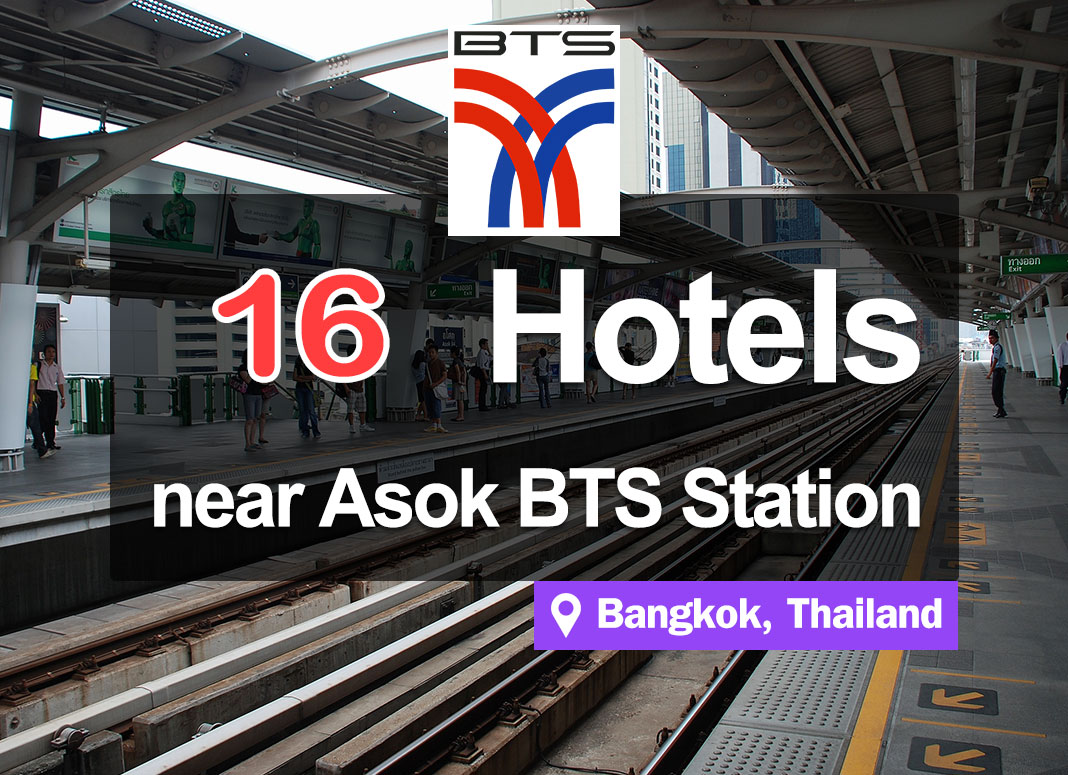 16 Hotel Accommodations near the BTS Asoke Station. Great location in the heart of the business district.