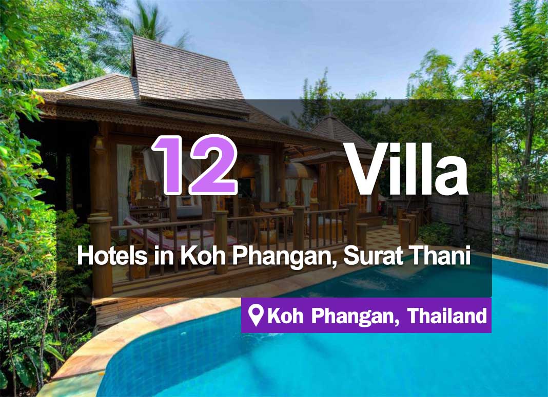 12 Hotel Accommodations in the form of a single house on Koh Phangan. Pleasant Ambiance.